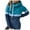 Blue, variant on Pullover Sweater Fall Kimono Cold Shoulder Colorblock Polyester (Grey,XL)