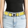 thumbnail image 5 of Buckle-Down Belt, Seatbelt Buckle Belt, Yellow, 34 to 52 Inches, 5 of 9