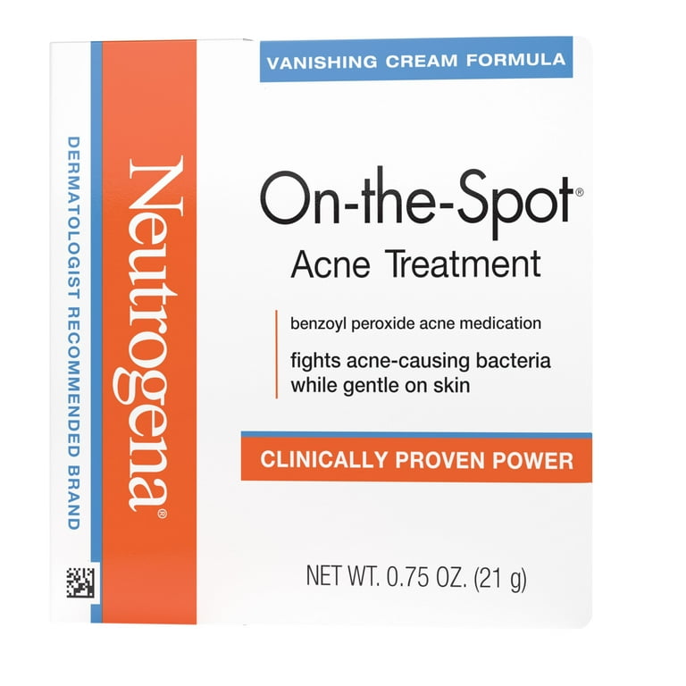 Neutrogena On-The-Spot Acne Spot Treatment. Benzoyl Peroxide 10