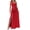 Red womens dresses, variant on Wycnly Womens Dresses One Shoulder Sexy Slit Pleated Swing off Shoulder Party Maxi Dresses Fashion Plain V-Neck Sleeveless Long Summer Dress Red s