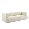 thumbnail image 3 of Modway Reflection Channel Tufted Upholstered Fabric Sofa in Beige, 3 of 10