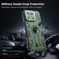 thumbnail image 2 of Funda Nillkin para iPhone 16 Pro Max de 6.9 pulgadas con soporte magnético, color verde, 2 of 7