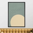 thumbnail image 3 of HFDF Canvas Print Wall Art Large Tan Sun Under Flock of Birds Abstract Wilderness Digital Art Modern Art Southwest Colorful for Living Room, Bedroom, Office - Black 8x10inch Unframed, 3 of 5