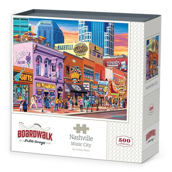Nashville Music City - 500 Piece Boardwalk Jigsaw Puzzle