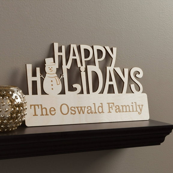 Personalized Planet Holidays Wall Sign