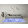 thumbnail image 3 of Ahgly Company Machine Washable Indoor Rectangle Patchwork Blue Transitional Area Rugs, 7' x 10', 3 of 4