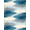 Blue Ivory Gold, Pattern 2, variant on ODIKA 8'x10' Washable Area Rug Non-Slip Chair-Friendly Mat Beige Contemporary That Fluid Swirling Motifs Gilded Details for Dining Room, Large Office, Lounge