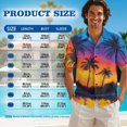 thumbnail image 7 of KUIFORTI Hawaii Matching Couple Outfits Mens Casual Shirts Hawaii Dress Men’s Hawaiian Shirt Sunset Hawaiian Tree 4-Way Stretch Lightweight Suitable for Everyday Casual Wear, 7 of 7