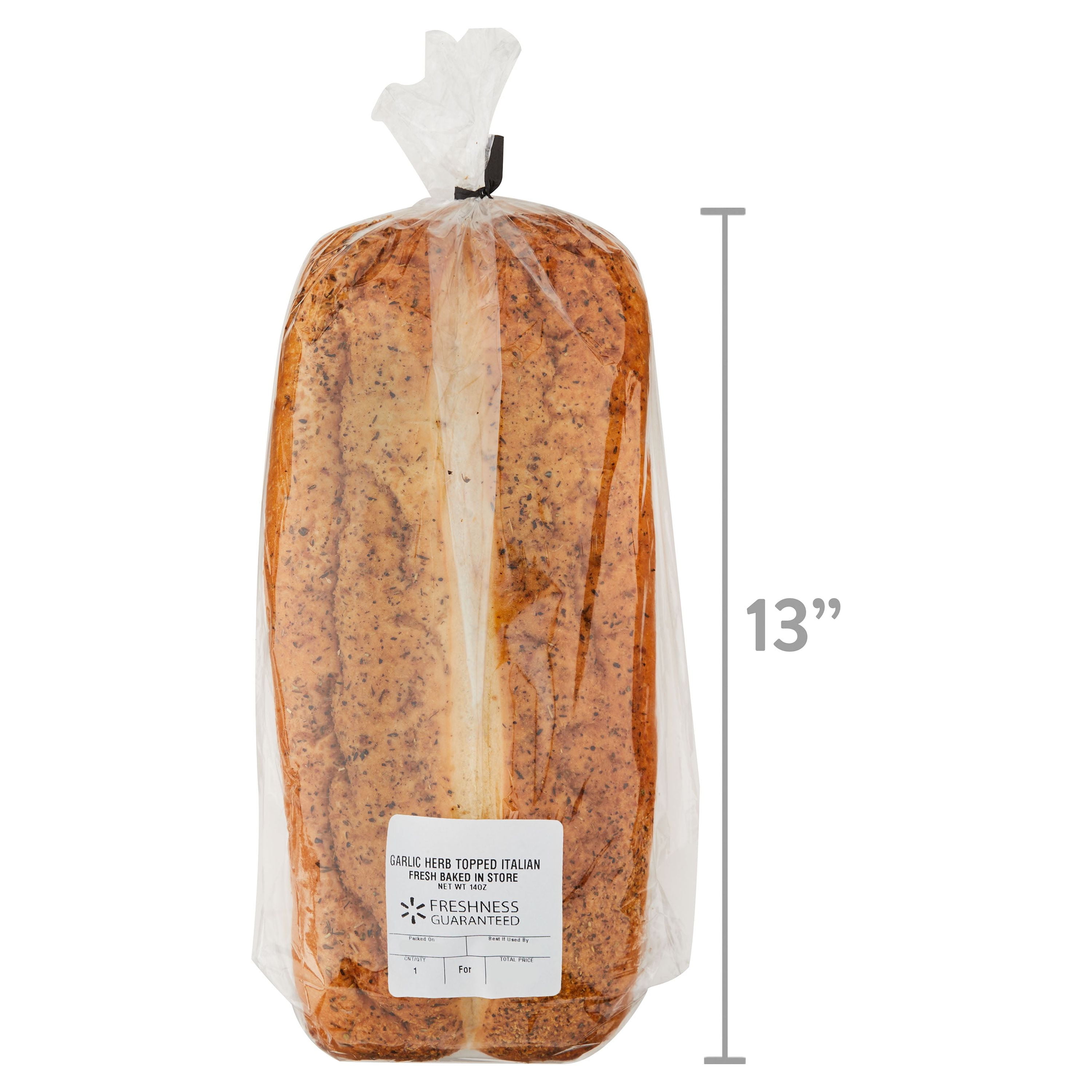 Freshness Guaranteed Italian Garlic Herb Bread, Shelf-Stable, Regular, 14 oz