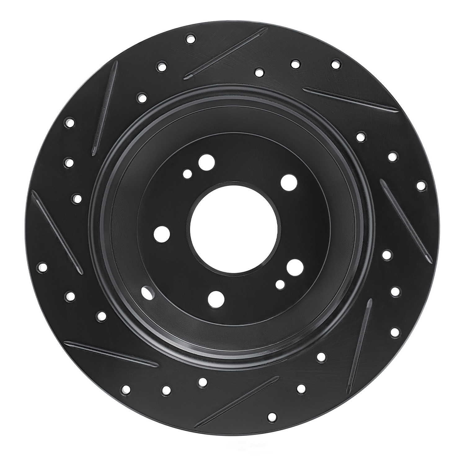 Dynamic Friction Company 633-21029R DFC Brake Rotor - Drilled And Slotted - Black