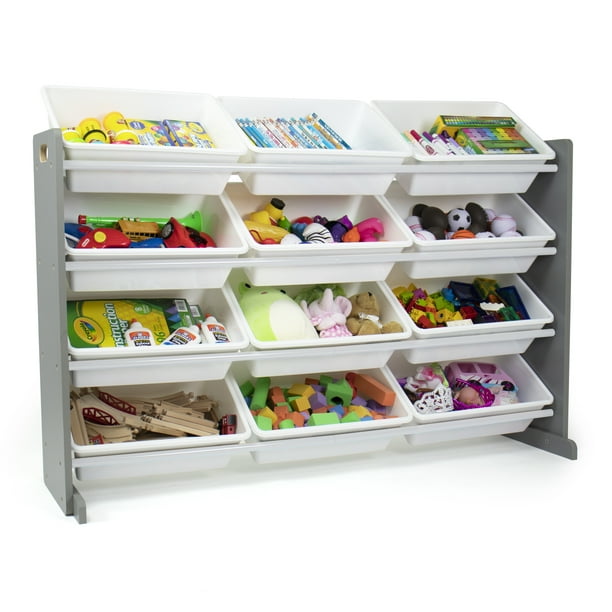 gray toy storage organizer