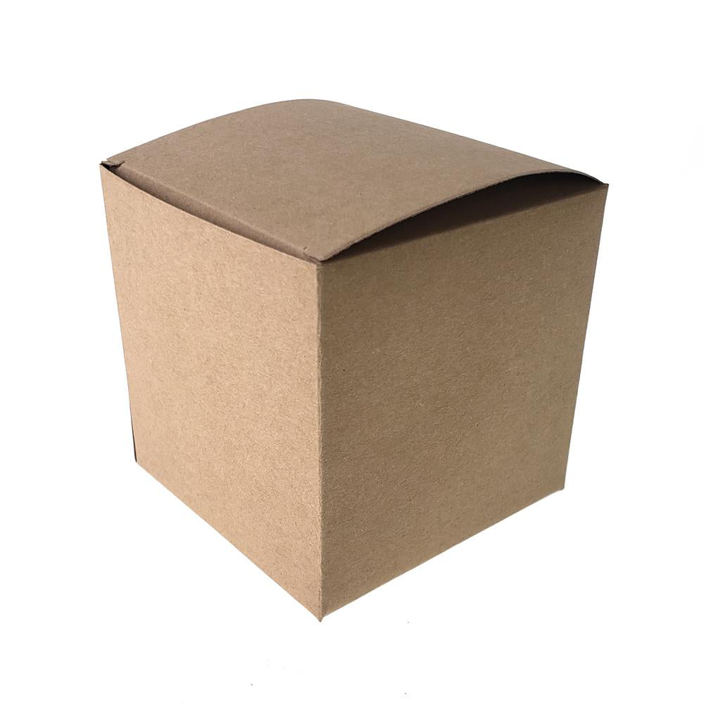 3-1/2-Inch Cube Paper Gift Favor Boxes 12-Count 