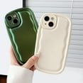 thumbnail image 3 of Oval Shape Solid Color Protection Soft Compatible with iPhone Case (Silver,iPhone 14 Pro Max), 3 of 8