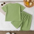 thumbnail image 4 of Boys Girls Outfits Set 2 Piece Loungewear Set, Boys Short Sleeve T-Shirt and Pants Set for Toddlers Girls Fall Clothes Home Clothes Pajamas 12-24 Months 2T 3T 4T 5T 6T 7T Children 4-5 Years, 4 of 4