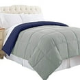 thumbnail image 3 of Benzara BM46028 Génois Réversible Grand Size Couette avec Boîte Quilting&44; Argent & Bleu, 3 of 4