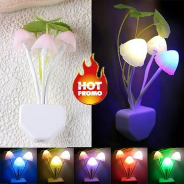 VerPetridure Colorful Fantasy Mushroom Night Light Colorful Fantasy Mushroom Night Lightromantic Colorful Sensor Led Night Light Wall Lamp Home Decor