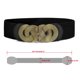 thumbnail image 3 of Cinturón de cincha elástica uxcell con hebilla de metal tono negro-dorado, 3 of 4