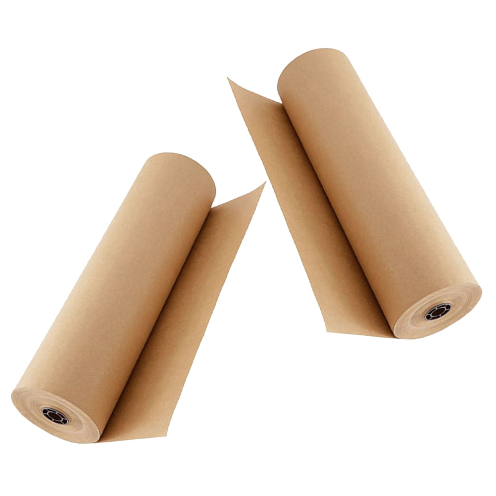Moluckfu 2-Pack Flower Wrapping Kraft Paper Rolls for Crafts, Multipurpose Floral Bouquet Wrap
