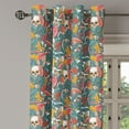 thumbnail image 3 of Ambesonne Grommet Curtain, , 50"x120", Teal Pink Orange, 3 of 5