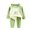 Green 01, variant on Meresysid Kids Toddler Long Sleeved Winter Boys Girls Solid Color Print Thickening Home Wear Clothes Suit Green