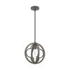Gablecrest 12in Sphere Rustic Iron by Hunter 19093 in Black Finish