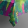 thumbnail image 5 of Colorful Tie Dye Burst Pattern Square Tablecloth,Waterproof Square Table Cover,Wipeable Spillproof Washable Table Cover for Home Kitchen Party Decor 60"x60"(152x152cm), 5 of 6