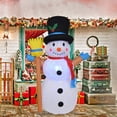 thumbnail image 2 of 12 m muñeco de nieve gigante luces giratorias LED adorno inflable decoraciones navideñas Hugtrwg Para estrenar, 2 of 9