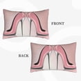 thumbnail image 2 of Sikiie High Heel Shoes Butterfly Print Plush Pillow Cover, Wrinkle-proof and Stain-resistant Pillow Protector without Pillow Core, Home Decoration-14"x20", 2 of 6