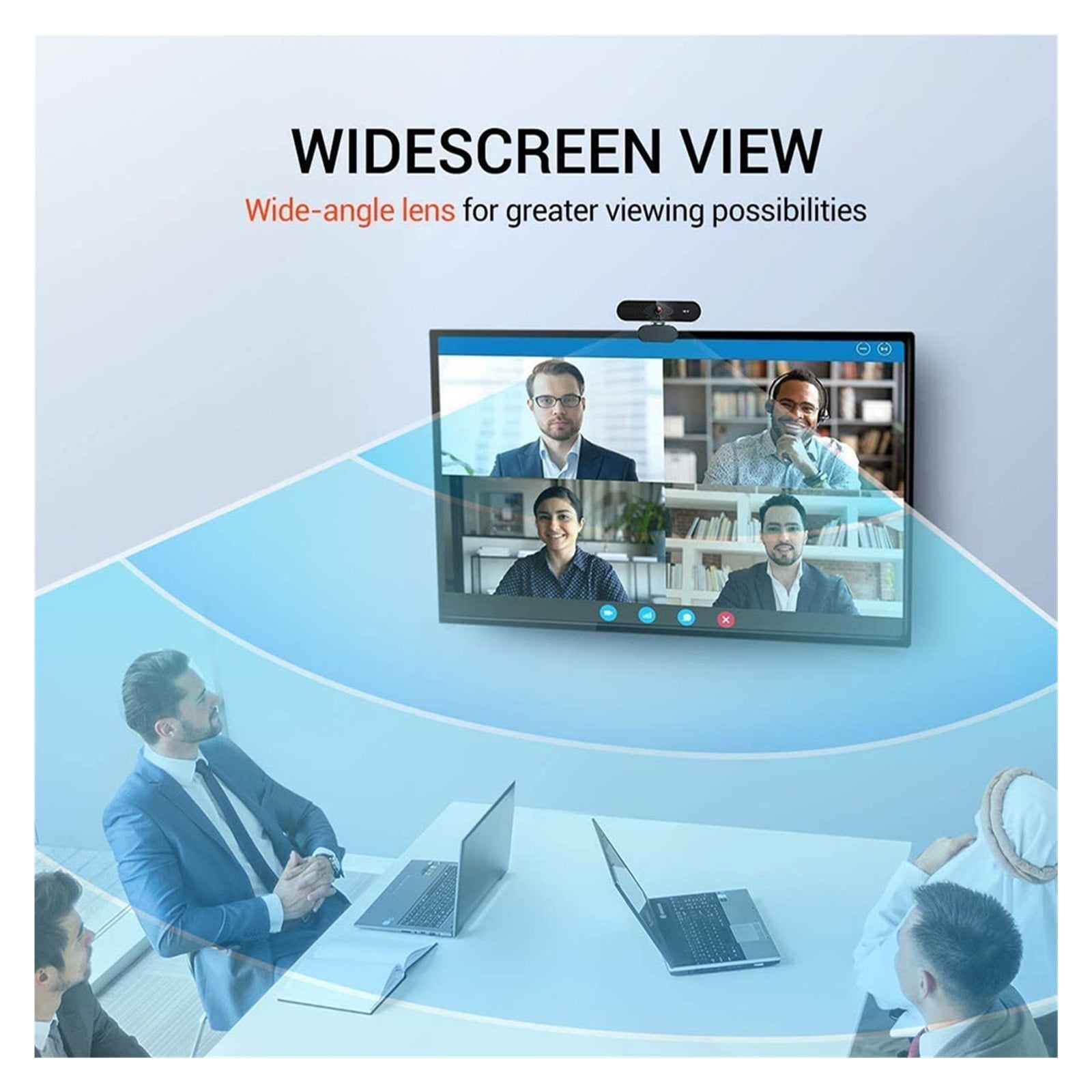 Webcam For PC 1080P HD 30fps Web Camera Auto Light Correction Web Cam 360 Rotation Computer Webcams For Streaming ,Full Clarity