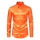 thumbnail image 1 of Blusa y camisa de manga larga con cuello vuelto para hombre, estilo casual, a la moda, de un solo color, con botones y cuello vuelto, blusa de manga larga para hombre., 1 of 8