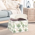 thumbnail image 3 of Yayeee Collapsible Cube Storage Bin with Lid Fabric Closet Decorative Basket with Handles, Watercolor Horses Pattern, 3 of 7