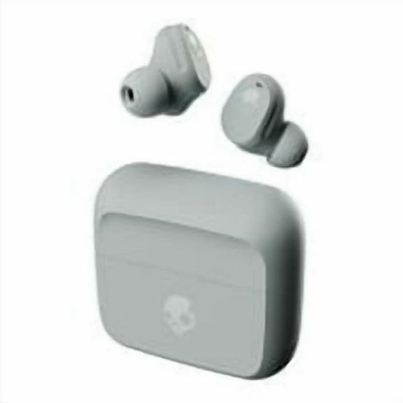 Skullcandy Mod Bluetooth Earbuds with Microphone, True Wireless with Charging Case (Light Gray/Blue), S2FYW-P751