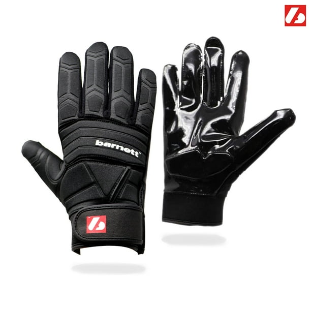 FLG03 black Professional Linemen football gloves, OL, DL (M) Walmart