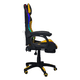thumbnail image 5 of Silla Gamer Led RGB Ergonomica con Masajeador, descansa pies, reclinable y cabecera Azul con Negro, 5 of 8