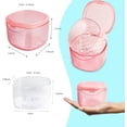 thumbnail image 3 of 2022 Upgraded Denture Bath Box Cup, Retainer Cleaning Box, Complete Clean Care for Dentures, Denture Case - Second Generation (transparent pink), 3 of 7