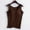 Brown, variant on Women Solid Color Tops With Chest Pad No Steel Ring Cup Shirts Wide Strap Integrated Outerwear Yoga Sports Vest 2 Pk Night Gowns Adjustable Camisole Bed Top Birthday Top for Women 5x Tops for Women