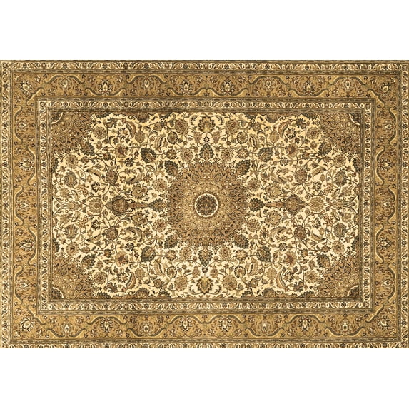 Ahgly Company Indoor Rectangle Persian Brown Traditional Area Rugs, 6' x 9'