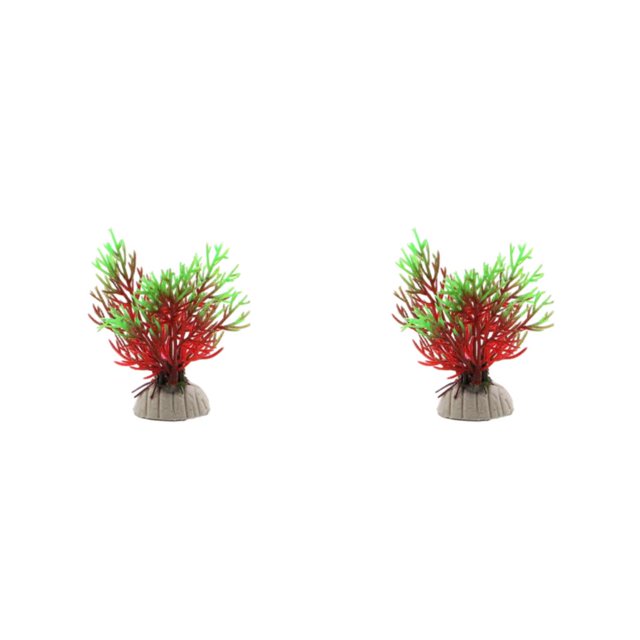 Greeniant 10 piezas de frescura en pecera ecológica y de bajo mantenimiento decoración de acuario decoración de pecera Artificial Type7 NO7