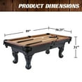 thumbnail image 2 of Open Box Barrington Billiards 7.5' Pocket Table w/Pool Ball & Cue Stick Set, 2 of 12