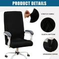 thumbnail image 4 of Office Chair Covers, Stretch Computer Universal Boss Modern Simplism Style High Back Chair Slipcover (Black) ﻿, 4 of 7