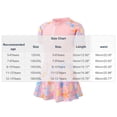 thumbnail image 3 of Gytharion Summer One-Piece Bathing Suits for Teen Girls Fashion Print Short Sleeve Zipper Skirted Swimsuit Kids Girls Cute Swimming Dresses, Sizes 5-13 Years, 3 of 7