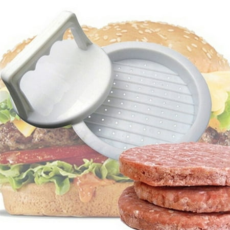 1 pc Plastic Round Shape Burger Press Food-Grade Hamburger Patty Maker Mold Kitchen