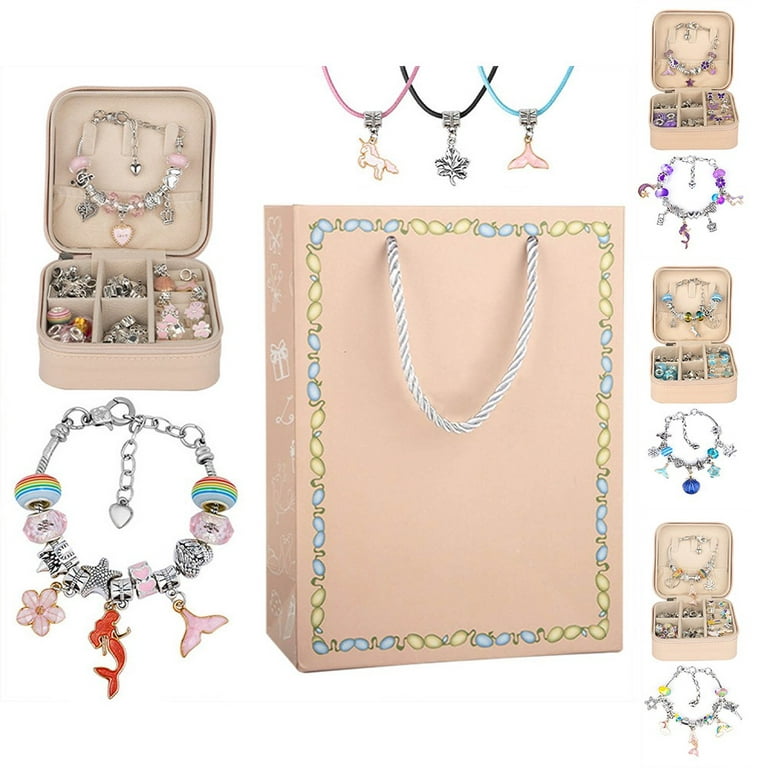 Charm Bracelet Making Kit Jewelry Making Supplies for Girls Ages 8-12