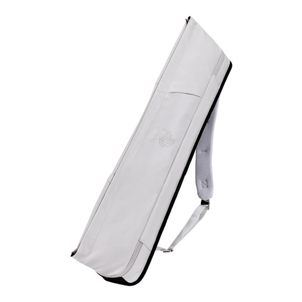 Bolsa bandolera para tacos de billar, práctica, con cremallera e impermeable, para hombres y mujeres. Blanco