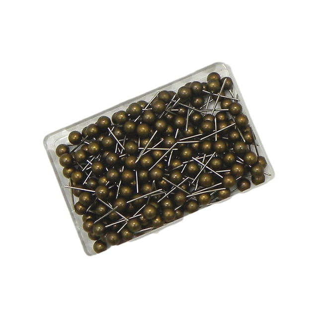 Kearding Pin de plástico Chinchetas duraderas y asequibles para tablón de anuncios Se pueden elegir especificaciones de varios colores en Will Decoración del hogar bronce 6*17m-200 piezas/caja