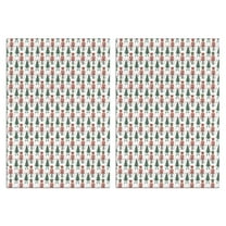 2 Pcs Funny Kitchen Towels,White Christmas Nutcracker Pattern Microfiber Dish Towels,Kitchen Tea Towels,Kitchen Towel Set (18" X 26")