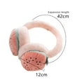 thumbnail image 2 of Orejeras mullidas para clima frío para mujer, diadema cálida para invierno, calentadores de orejas holgados y bonitos, 2 of 5