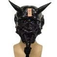 thumbnail image 4 of Japanese Cosplay Face Cover  Horror Face Cover  Halloween Face Cover Japanese Cosplay Resin Face Cover Anime Horror Face Cover Halloween Ghost Demon Face Cover Stage Performance, 4 of 8