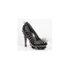 Hades Footwear ZETTA-BLK-7 ZETTA Womens Hot Fashion Metal Spikes High Heel Pumps,BLACK, - Size 7