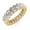 Yellow Gold, variant on Jasmine - 4 Carat Oval Cut Diamond Eternity Band
